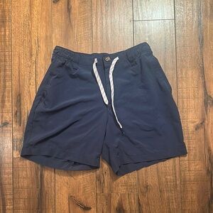 Chubbies Navy Blue Casual Shorts with Drawstring